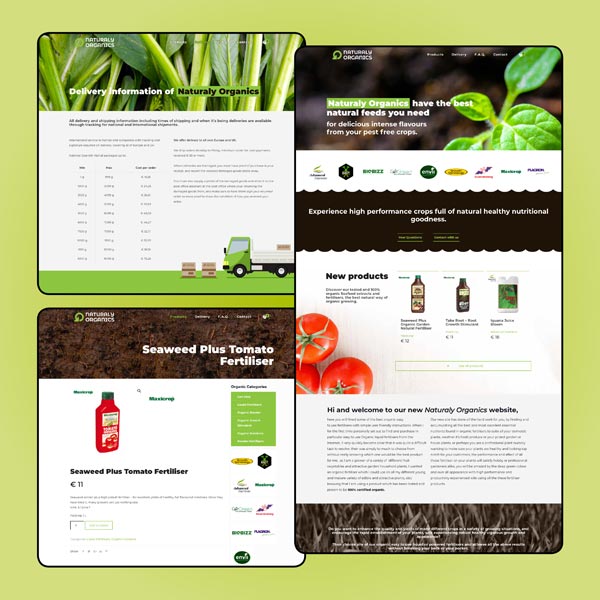 Naturally Organics - Diseño de tienda online